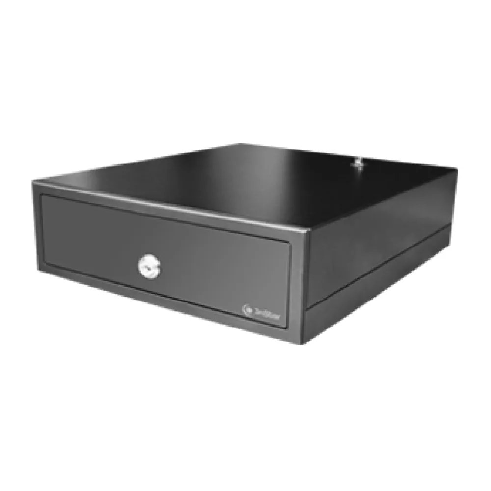 3NSTAR Gaveta de Dinero Mediana Color Negro de 4 Compartimientos POS-CD250