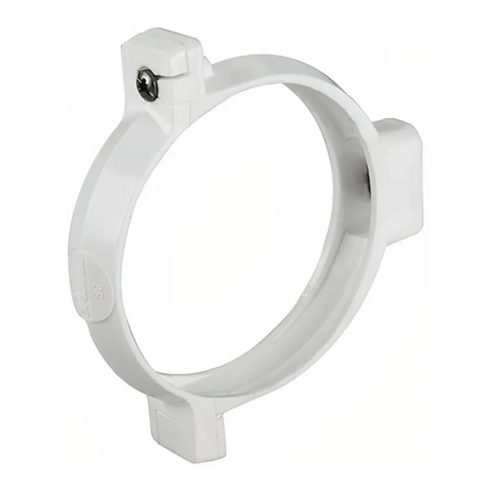 Abrazadera Tubo Pvc de Bajada Blanco P-25