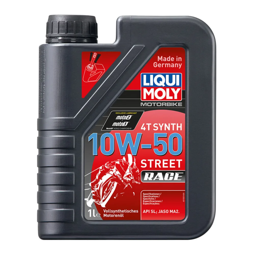 Aceite de Moto 10W50 Motorbike 4T Synth Street Race 1 L Liqui Moly