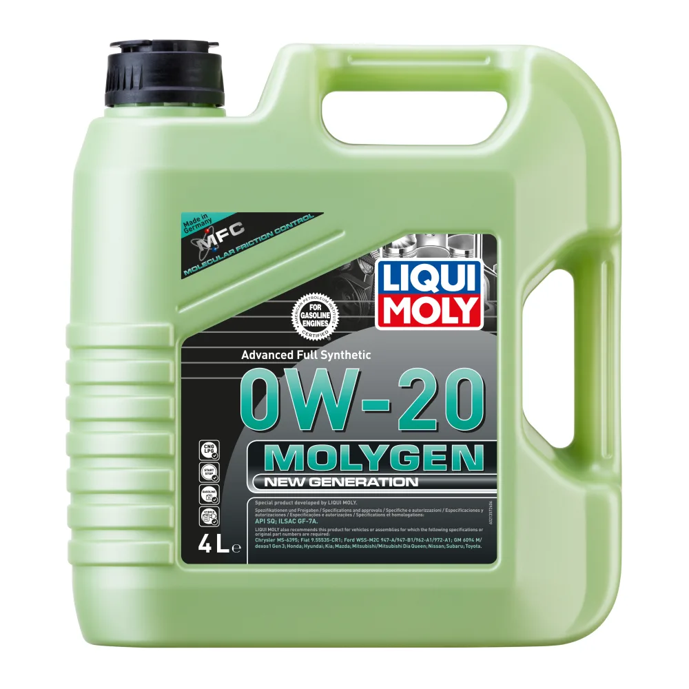 Aceite de Motor 0W20 Molygen New Generation 4 L Liqui Moly