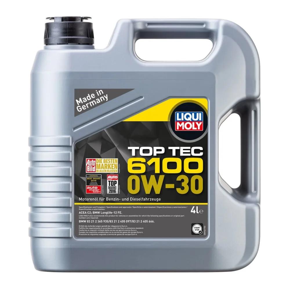 Aceite de Motor 0W30 Top Tec 6100 4 L Liqui Moly