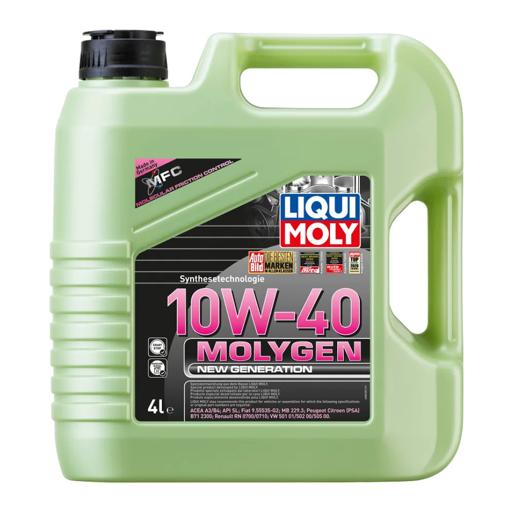 Aceite de Motor 10W40 Molygen New Generation 4 L Liqui Moly
