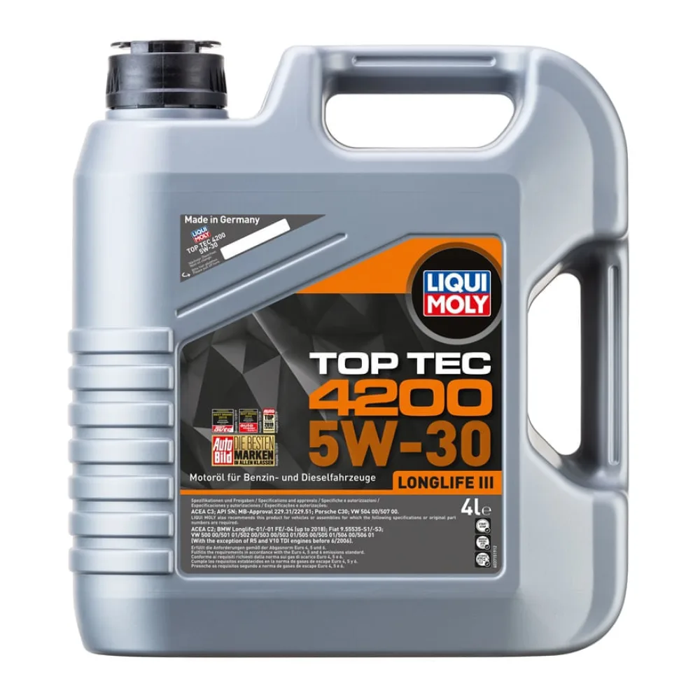 Aceite de Motor 5W30 Top Tec 4200 4 L Liqui Moly