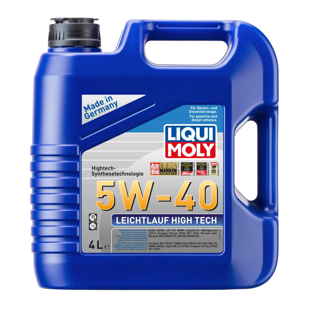 Aceite de Motor 5W40 Leichtlauf High Tech 4 L Liqui Moly