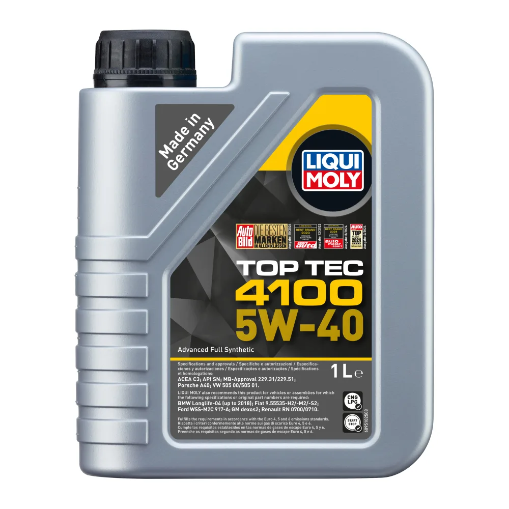 Aceite de Motor 5W40 Top Tec 4100 1 L Liqui Moly