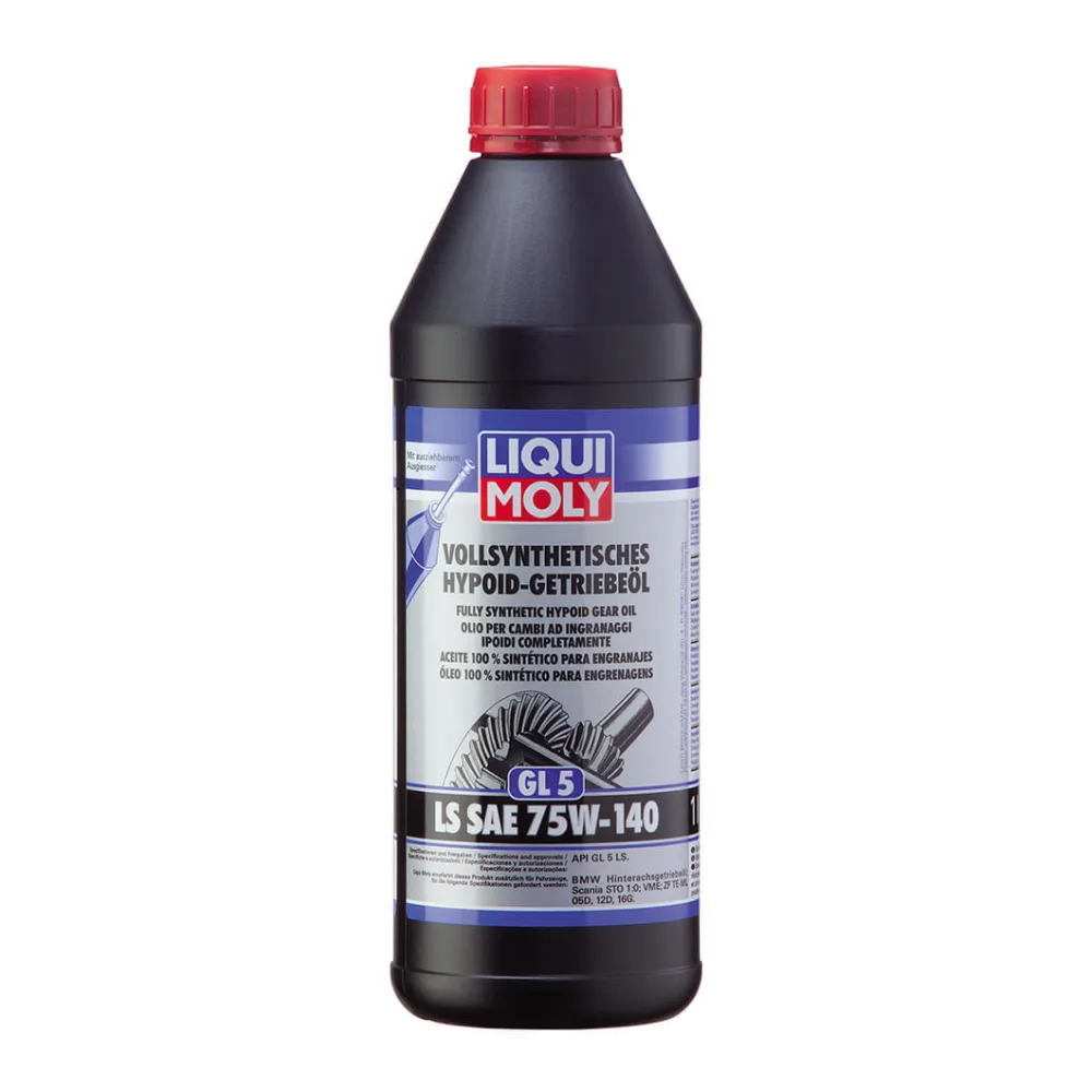 Aceite de Transmisión 75W140 Vollsynthetisches Getriebeöl Sae Ls 1 L Liqui Moly