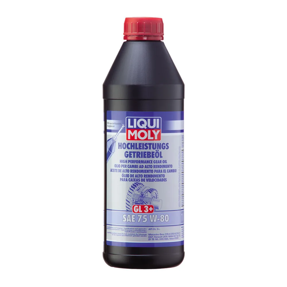 Aceite de Transmisión 75W80 Hochleistungs-getriebeöl (GL3+) 1 L Liqui Moly