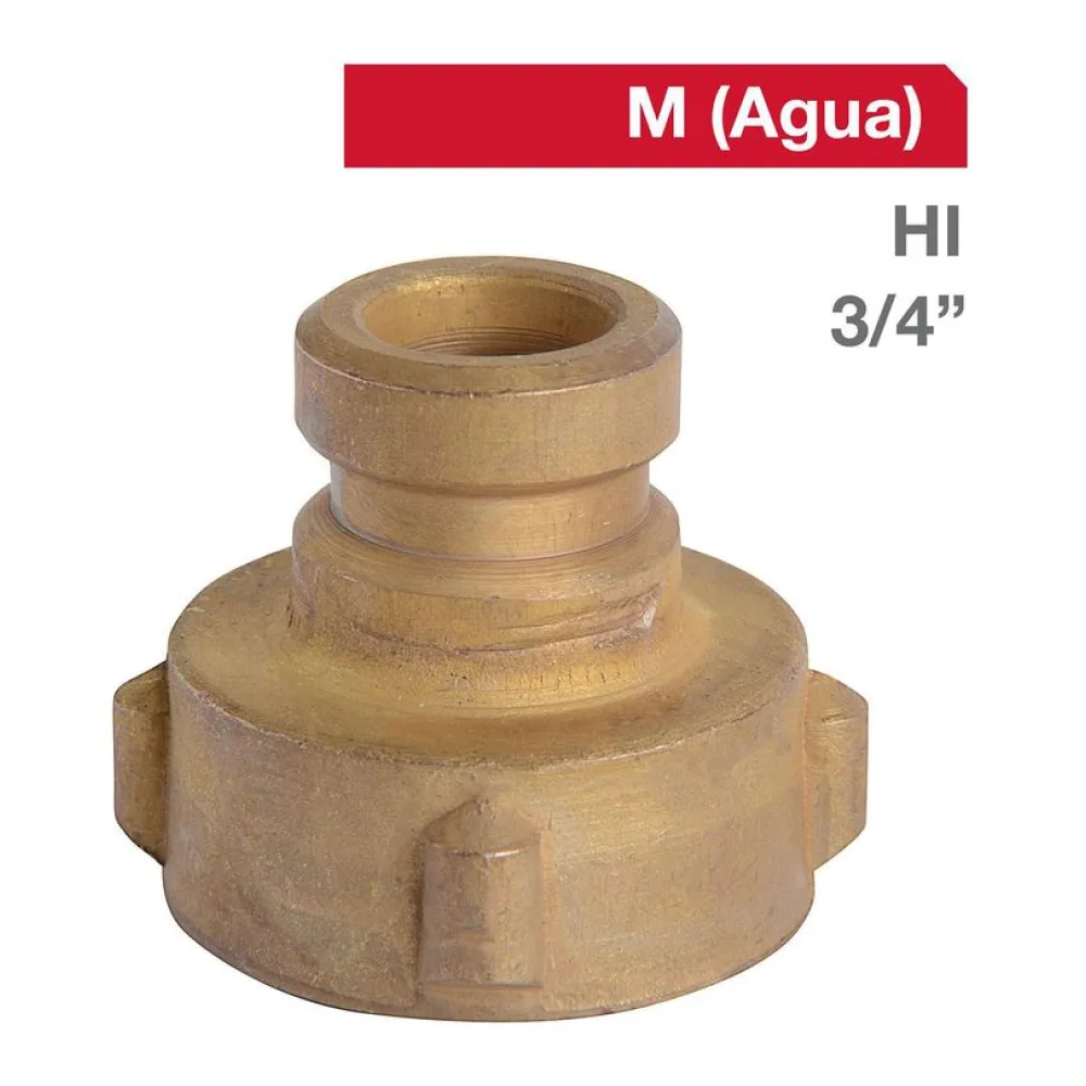 Adaptador Lavadora Bronce Hi 3/4" 1U Grifesa