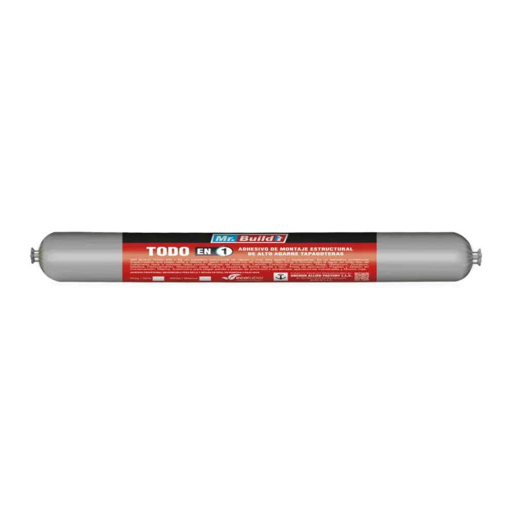 Adhesivo Estructural y Tapagoteras Blanco Mr Build Salchicha 600 Ml Mr. Build