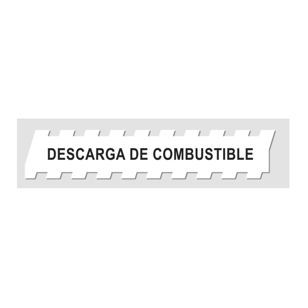 Adhesivo Ploter Descarga de Combustible Start Fire