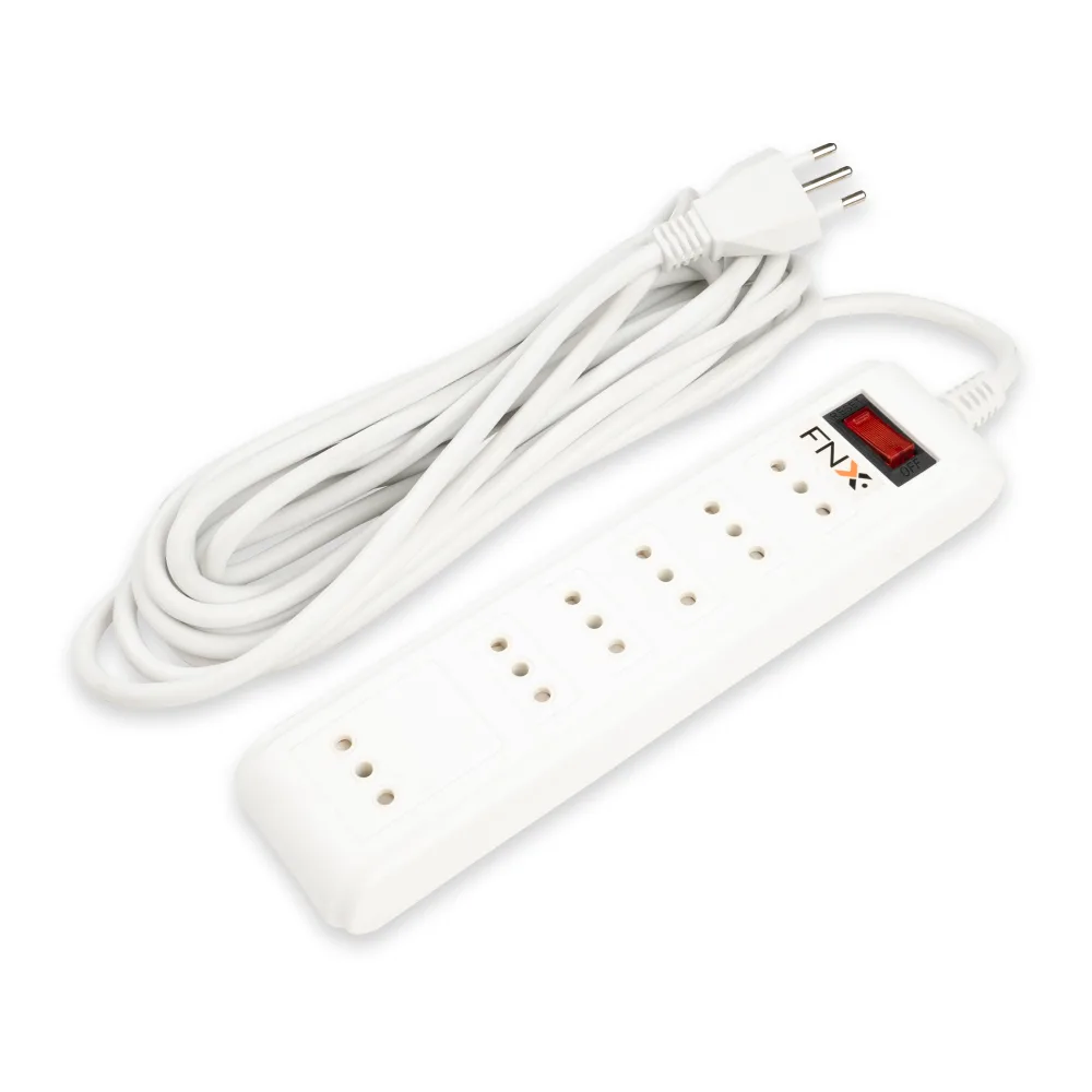 Alargador Multiple 6P 5MT Blanco Fnx 56403234 Fnx