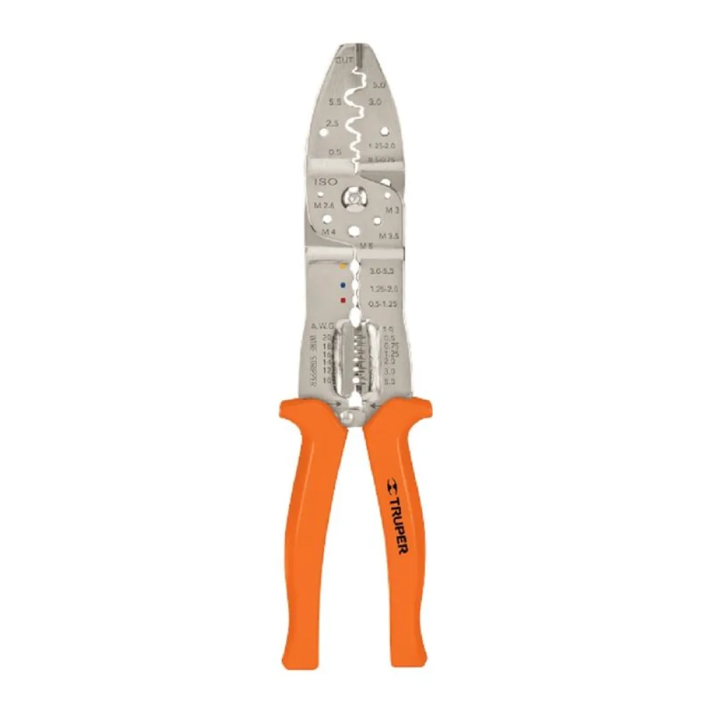 Alicate Pela Cable 10 Pulg con Crimpeadora PE-CA-10 Truper.