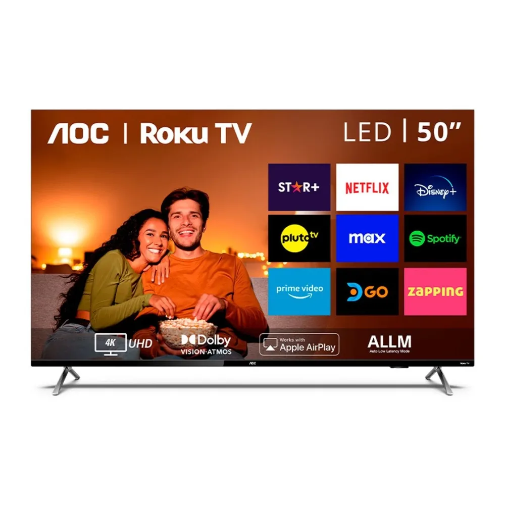 Aoc Roku Tv 50” Uhd 4K Smart Tv 50U6125