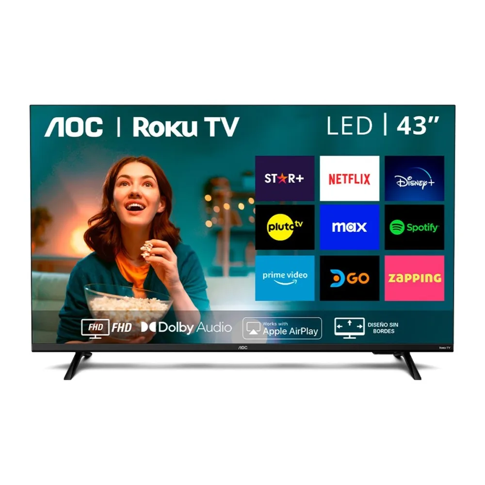 Aoc Roku Tv Led 43” Fhd Smart Tv 43S5135