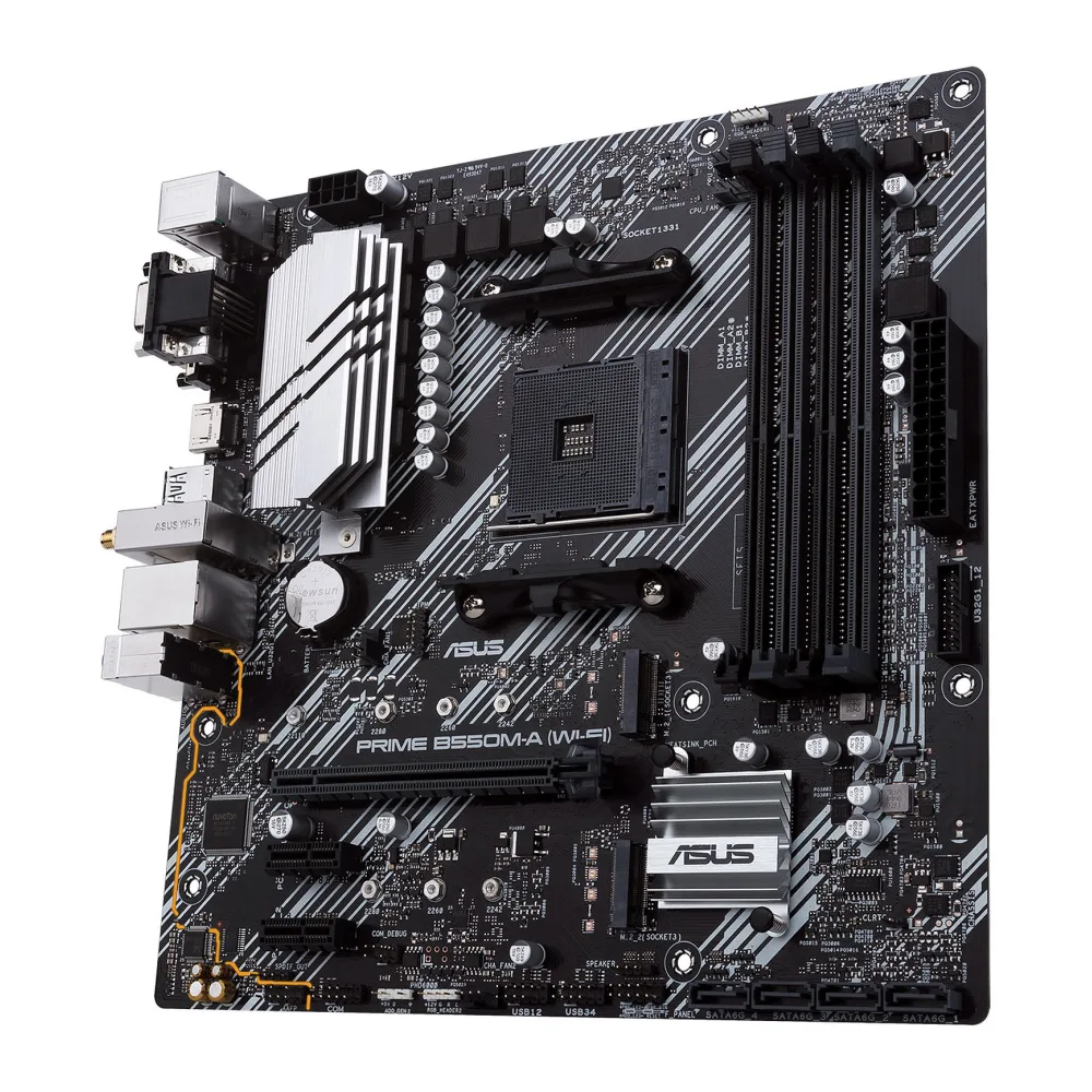 Asus Tarjeta Madre Amd AM4 Sata Aura Sync Rgb Prime B550M-A Ac