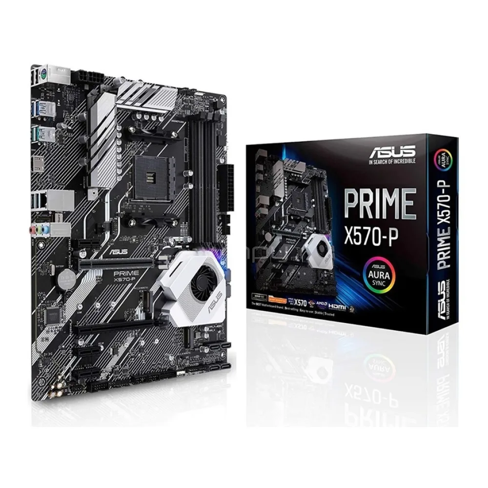 Asus Tarjeta Madre Ryzen 3 AM4 Pcie GEN4 Dual M.2 Hdmi Prime X570-P