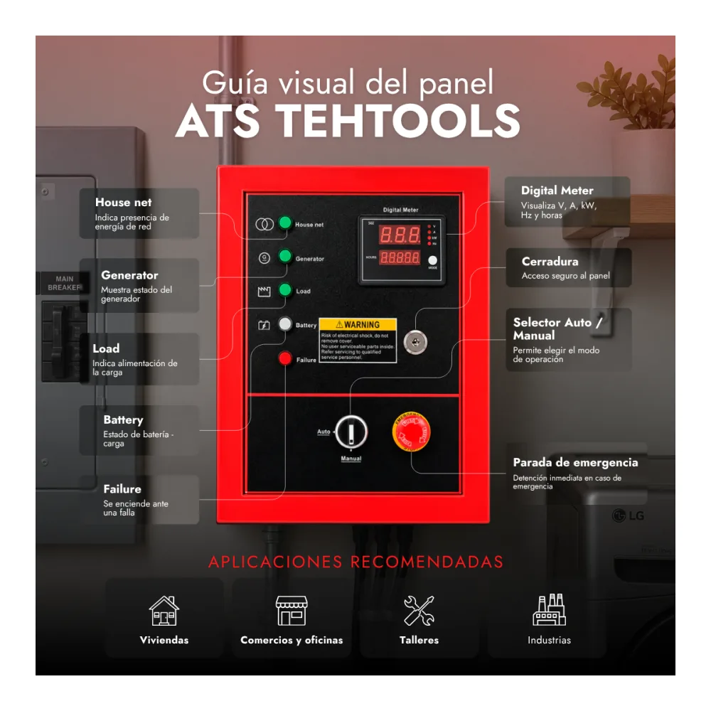 Ats de 7 Pines para Generador Tehtools