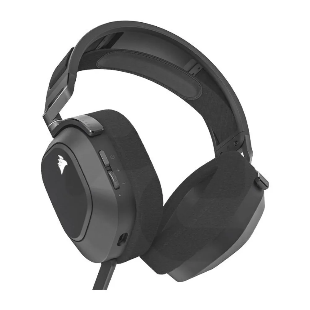 Audífono Gamer Corsair HS80 Rgb, Sonido Estereo, Inalámbrico,gris
