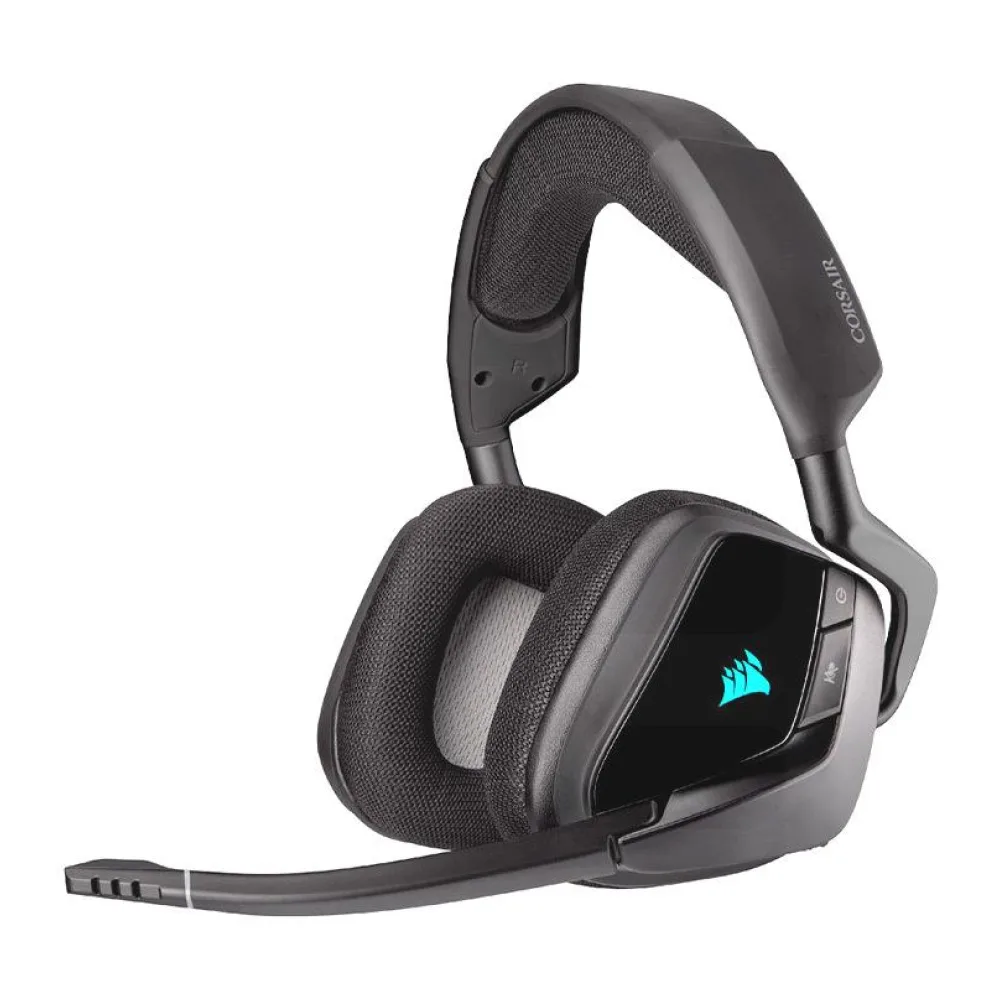 Audífono Gamer Corsair Void Rgb Elite, Sonido 7.1 Inalámbrico Negro