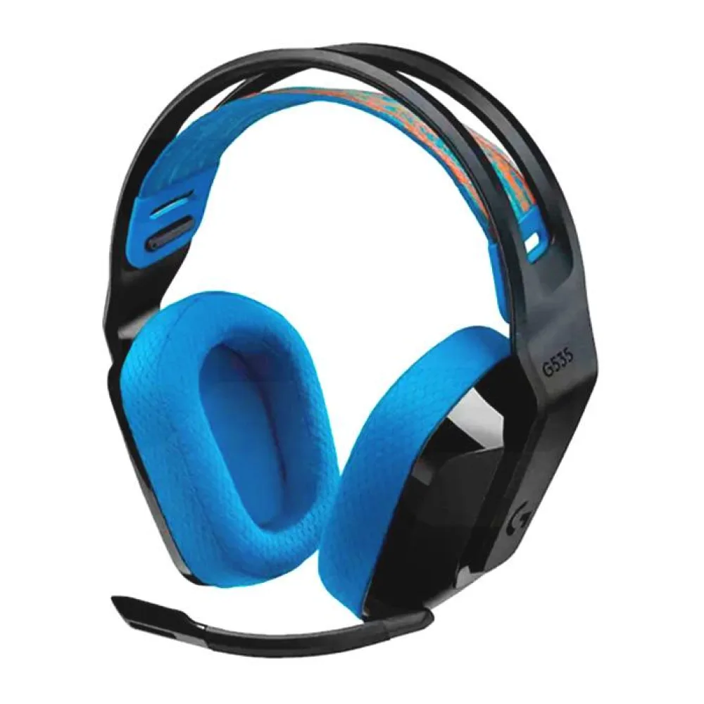 Audífono Gamer Logitech G535 Lightspeed, Sonido Estéreo, Inalámbrico, Azul-negro