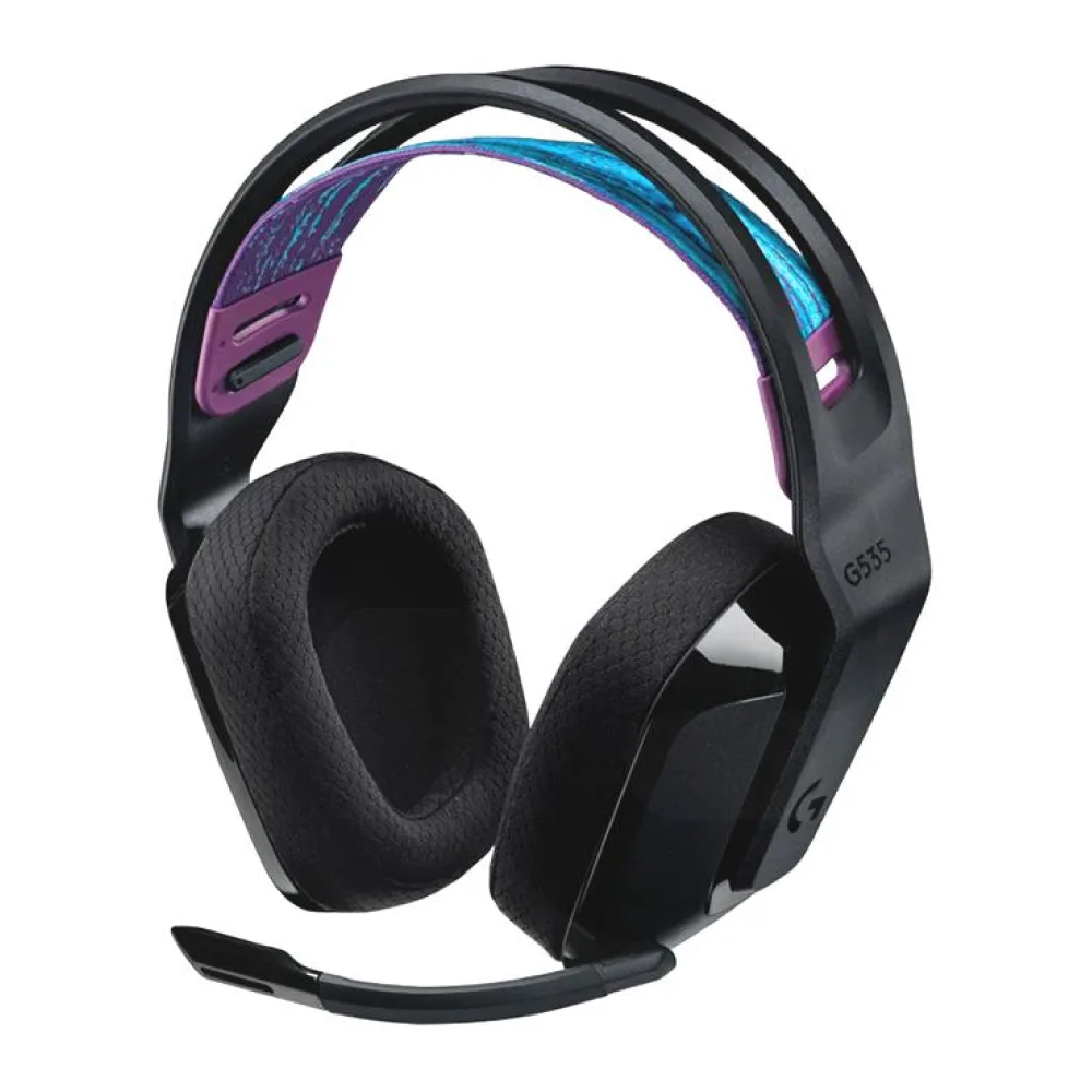 Audífono Gamer Logitech G535 Lightspeed, Sonido Estéreo, Inalámbrico, Negro