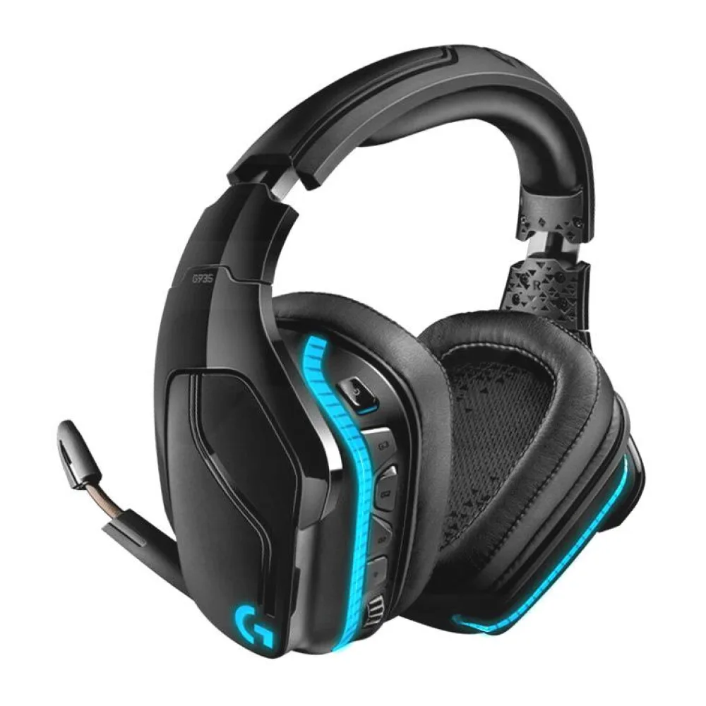 Audífono Gamer Logitech G935, Sonido 7.1, Inalámbrico, Negro