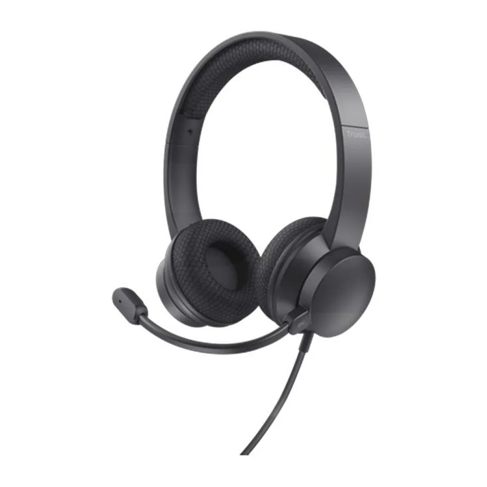 Audífonos Callcenter Ayda Usb Enc Pc Headse Negro Trust