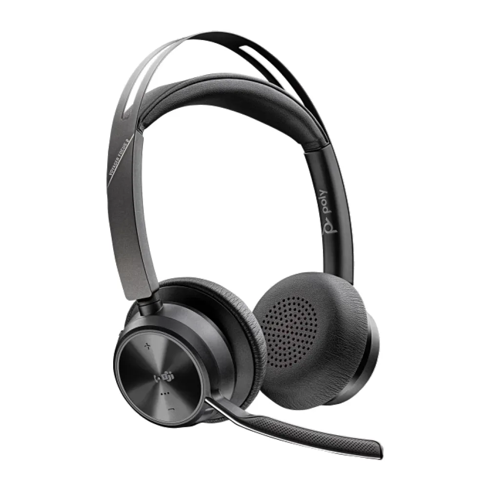 Auriculares Usb-c-c Poly Voyager Focus 2 con Certificación Microsoftteams + Soporte de Carga