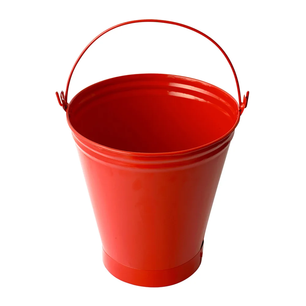 Balde Metalico Arena Rojo Start Fire