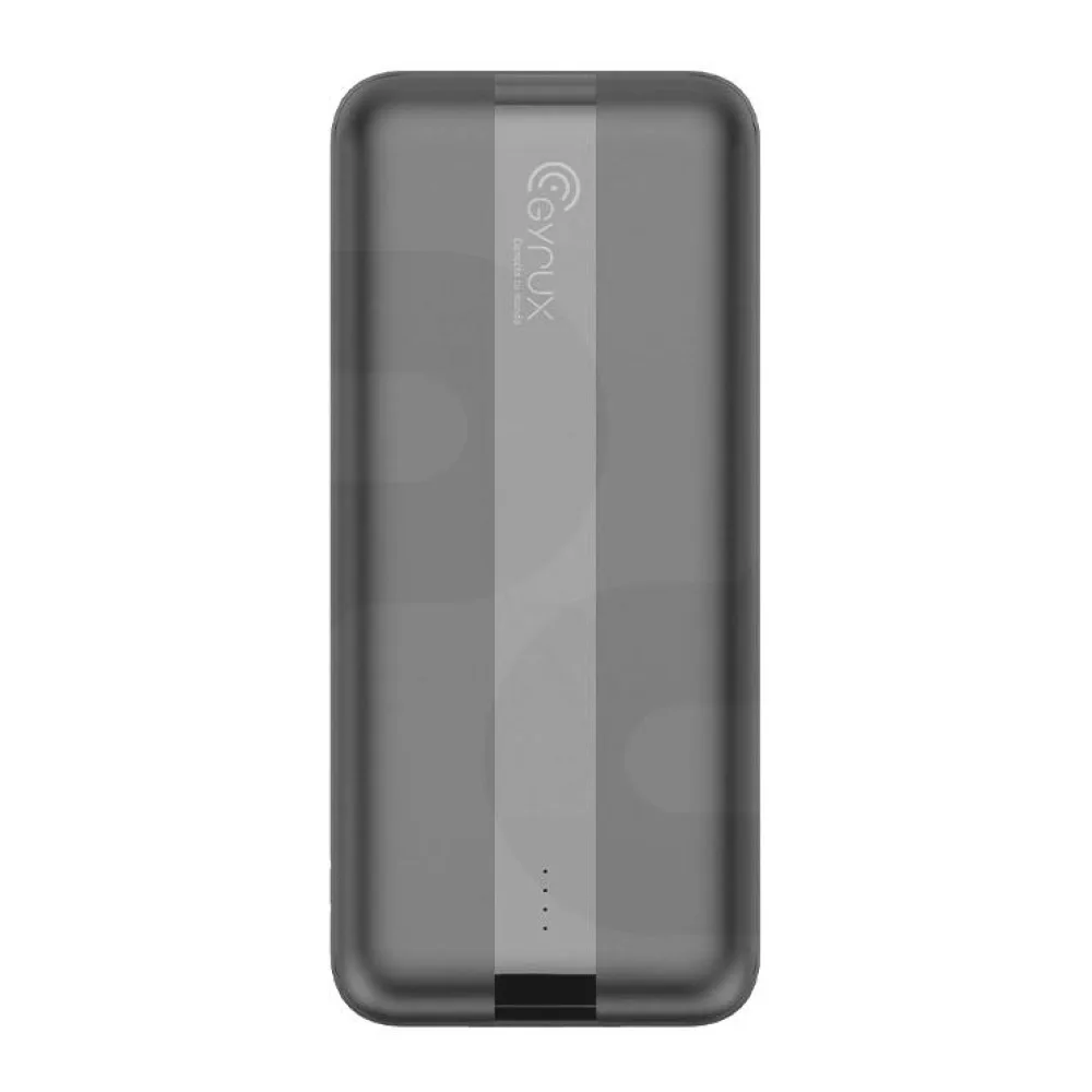 Batería Externa Gyrux 20W 20.000 Mah Carga Rápida Negro (11GYRUX611)