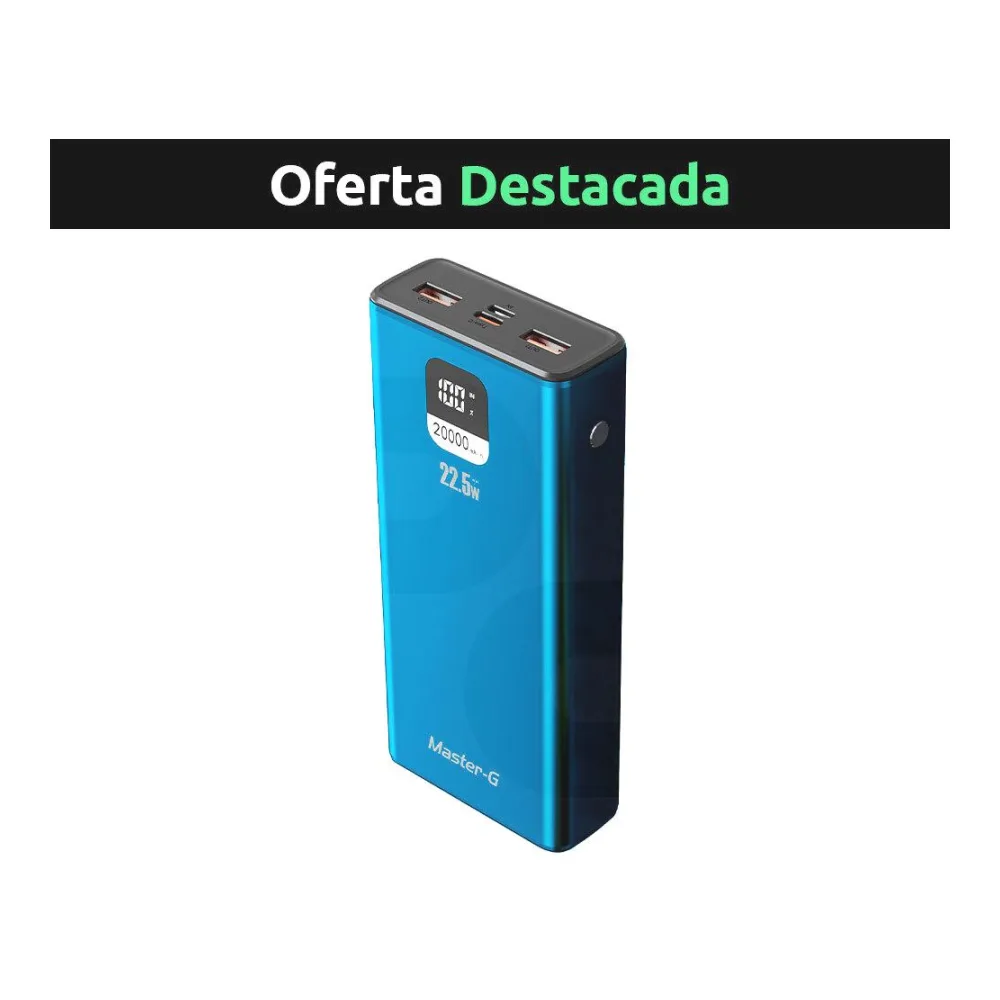 Batería Externa Master G 22.5W 20.000 Mah Azul (UCP20LPD)