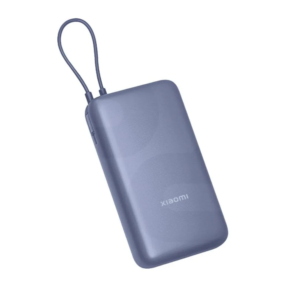 Bateria Externa Portatil Xiaomi 33W 20000MAH Integrated Cable Blue Gl