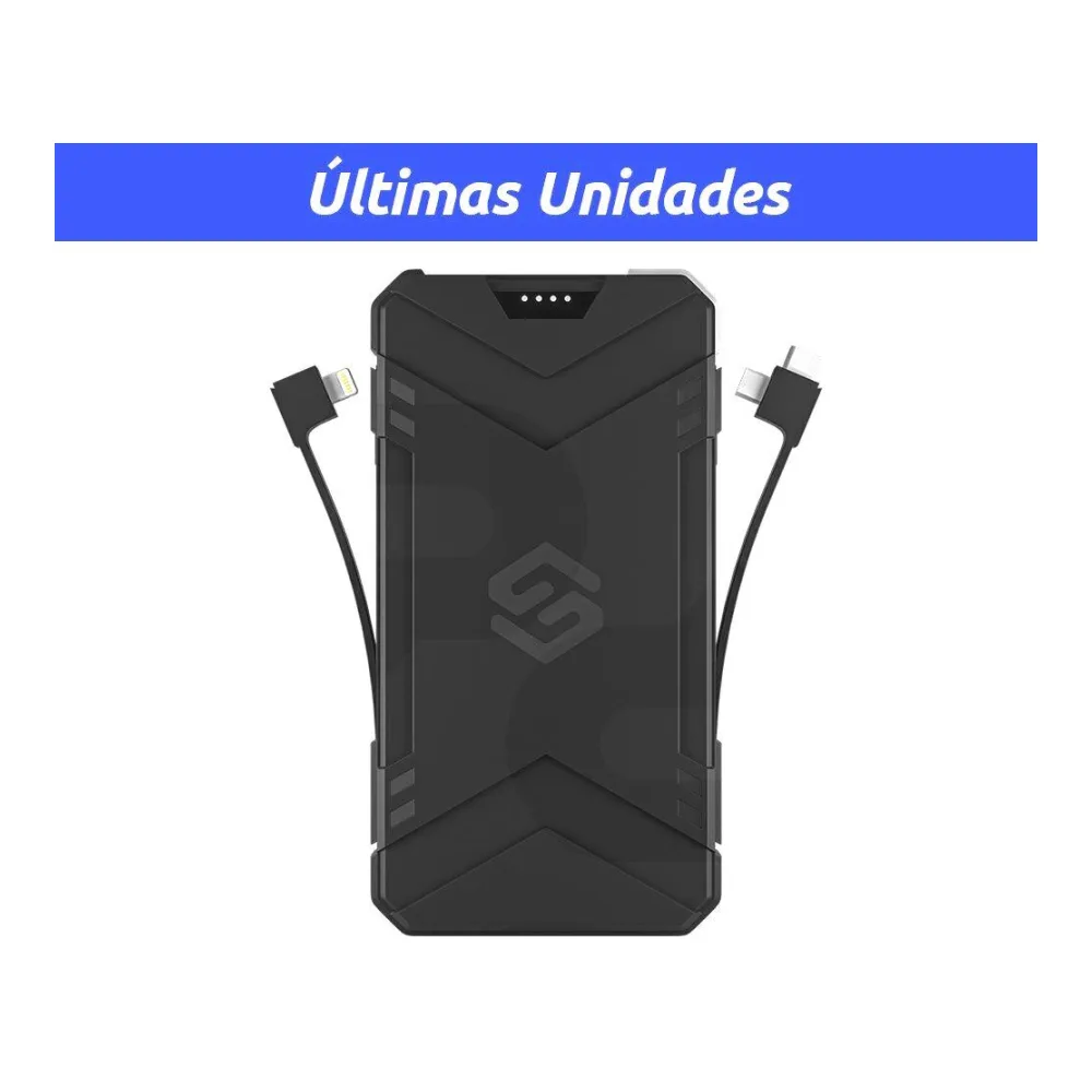 Bateria Externa Sleve 15W 10.000 Mah Power X Negro