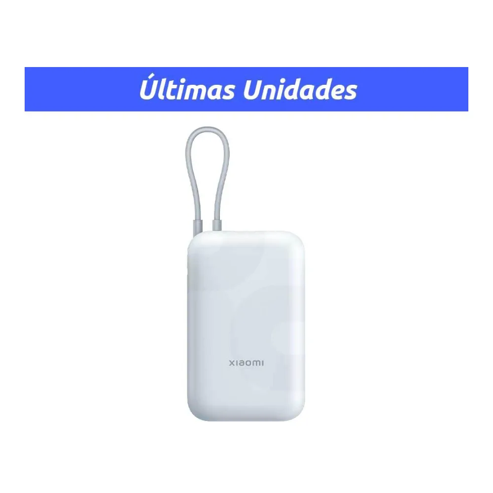 Batería Externa Xiaomi 10000MAH Ice Blue Gl Integrated Cable