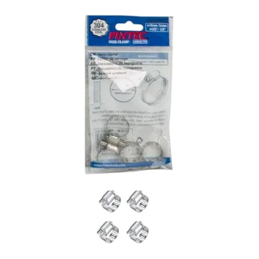 Bolsa Abrazadera Americana 10-16MM 4 Unidades FHSC81016-4 Fixtec