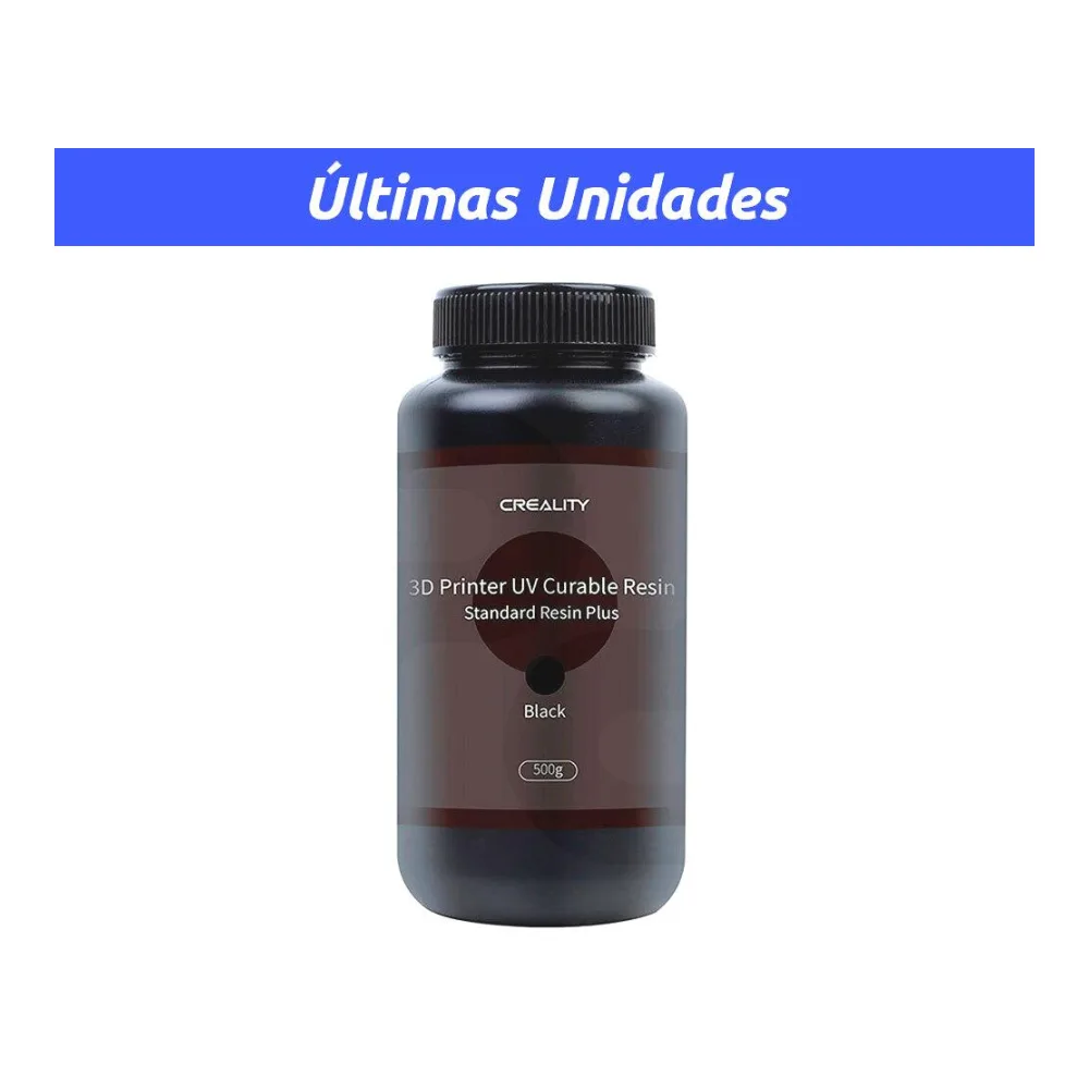 Botella de Resina Negro para Impresión 3D 500G Creality
