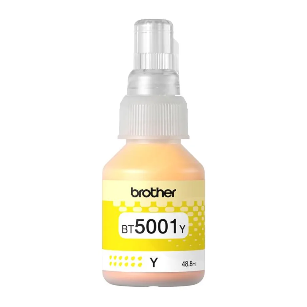 Botella de Tinta Original Brother BT5001Y Amarillo