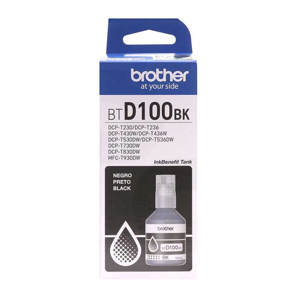 Botella de Tinta Original Brother BTD100BK Negro