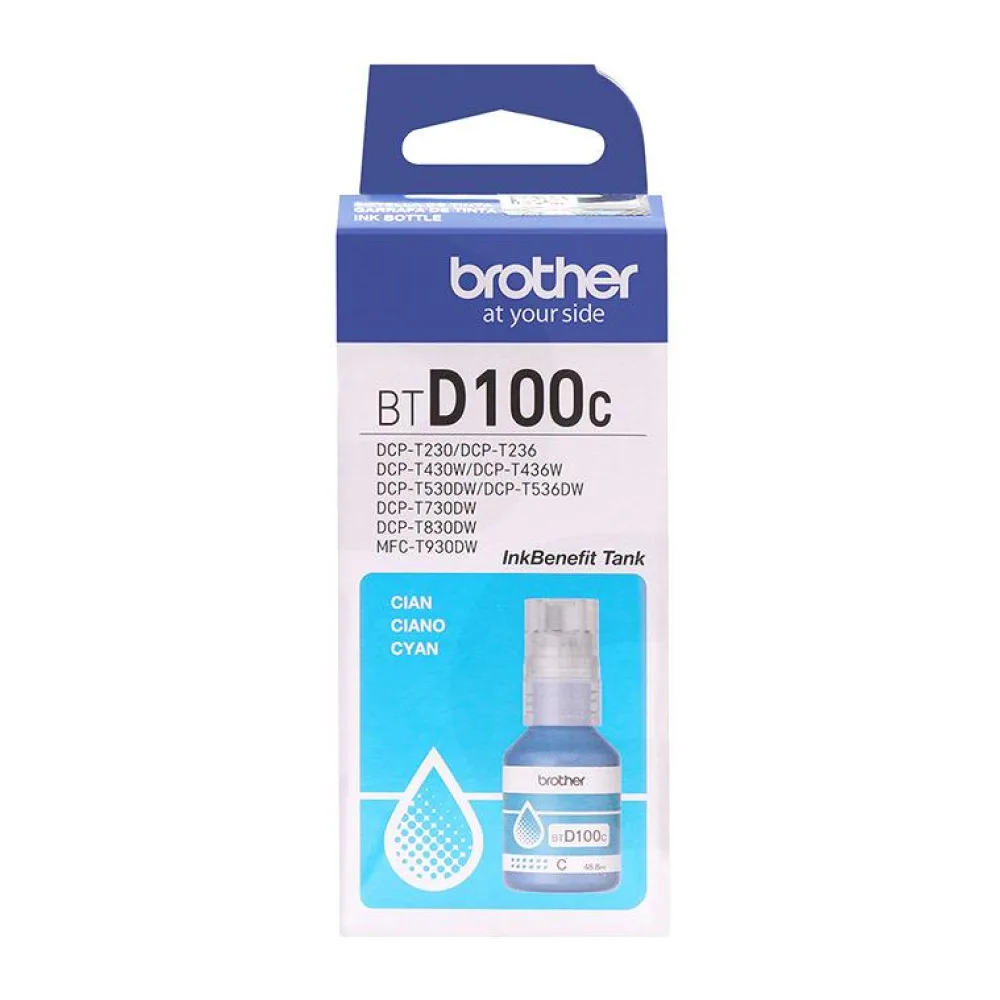 Botella de Tinta Original Brother BTD100C Cyan
