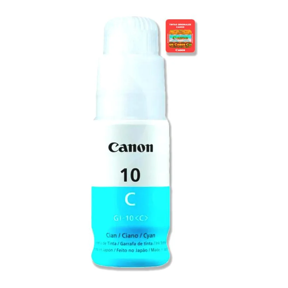 Botella de Tinta Original Canon GI-10 Cyan