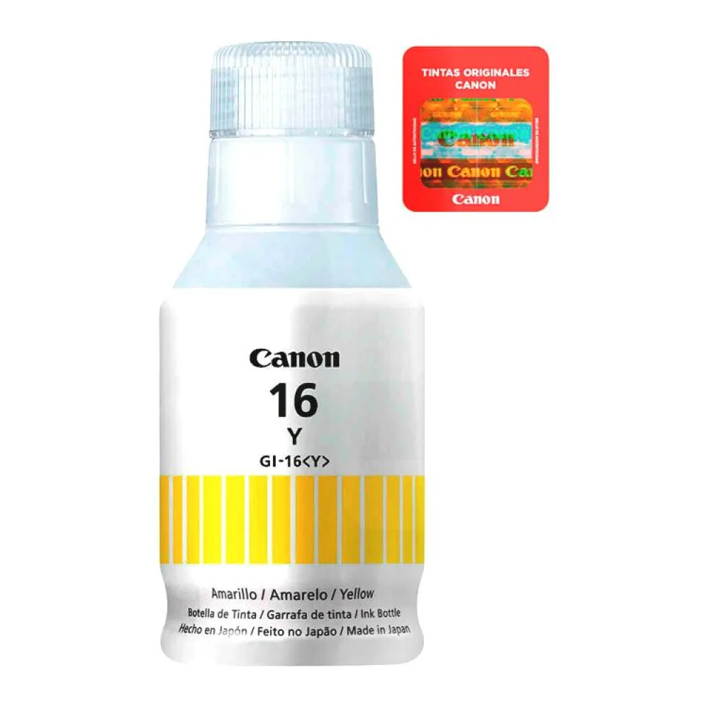 Botella de Tinta Original Canon GI-16 Amarillo