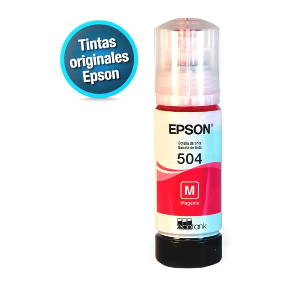 Botella de Tinta Original Epson T504320-AL Magenta