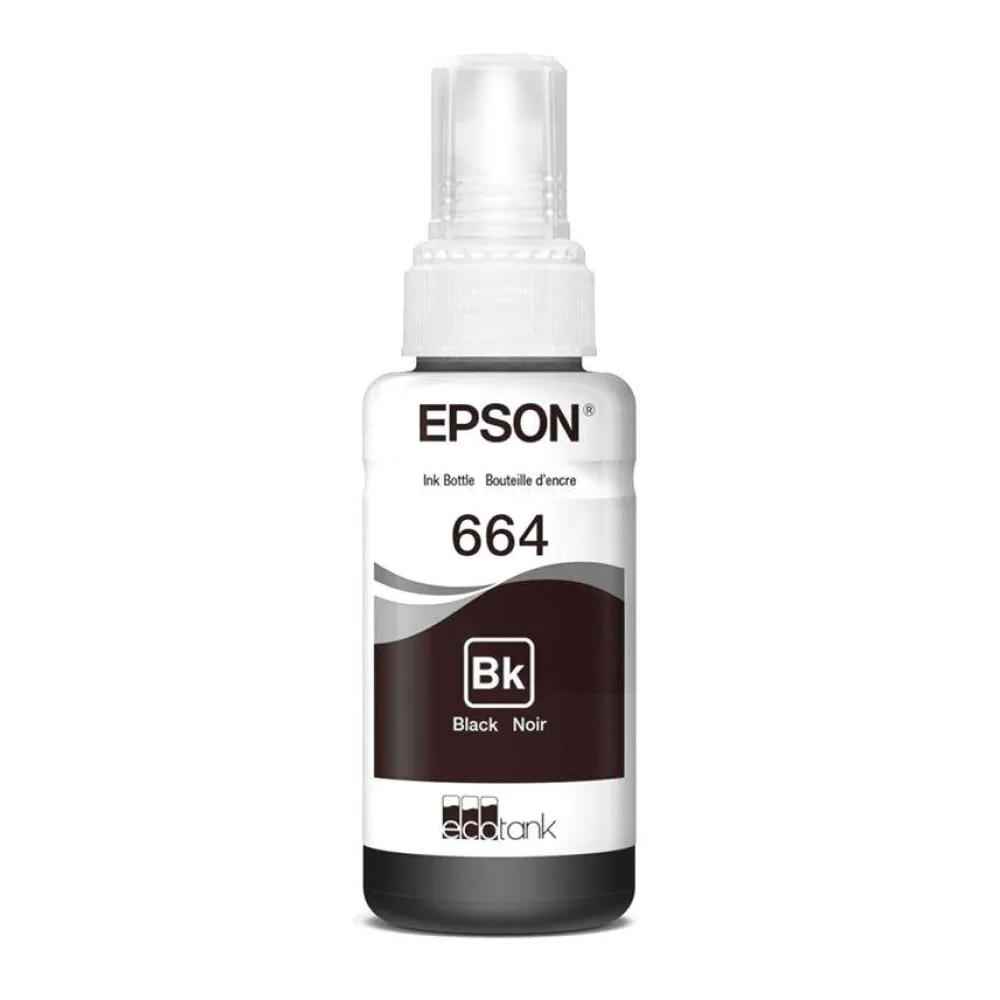 Botella de Tinta Original Epson T664120-AL Negro