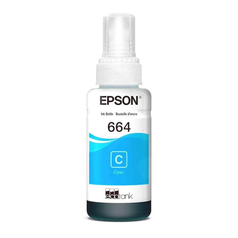 Botella de Tinta Original Epson T664220-AL Cyan