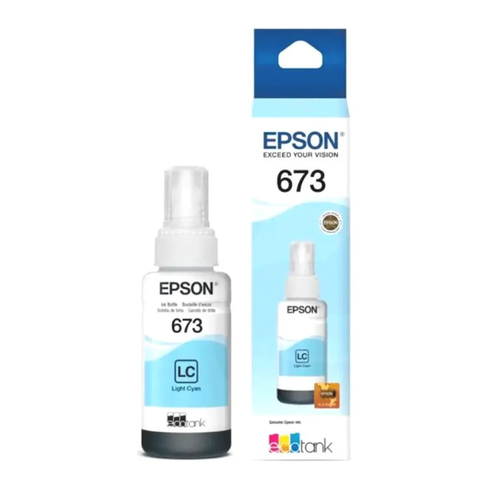 Botella de Tinta Original Epson T673520-AL Cyan Claro