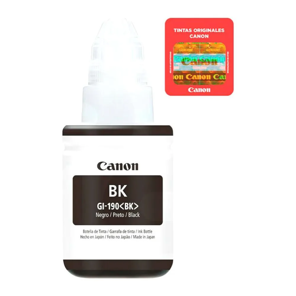Botella de Tinta Original GI-190 Negro Canon
