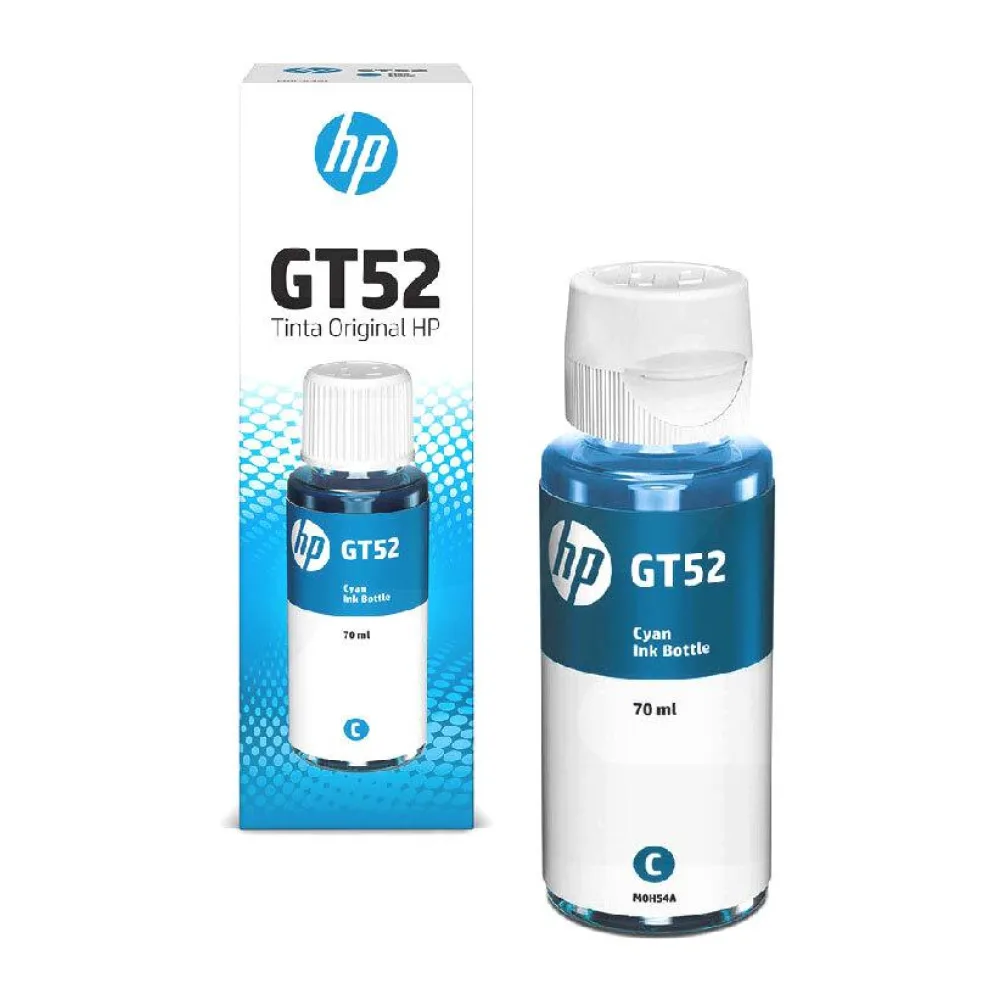 Botella de Tinta Original HP GT52 Cyan