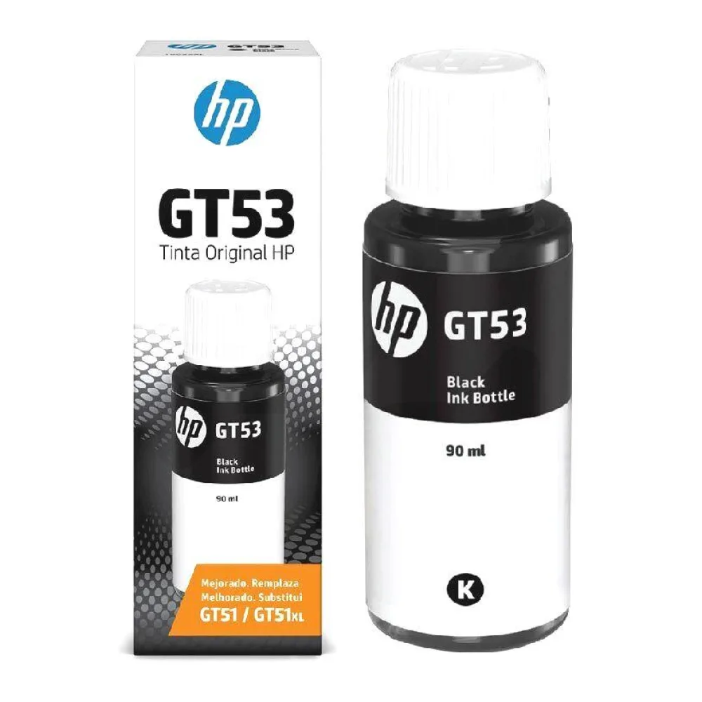 Botella de Tinta Original HP GT53 Negro