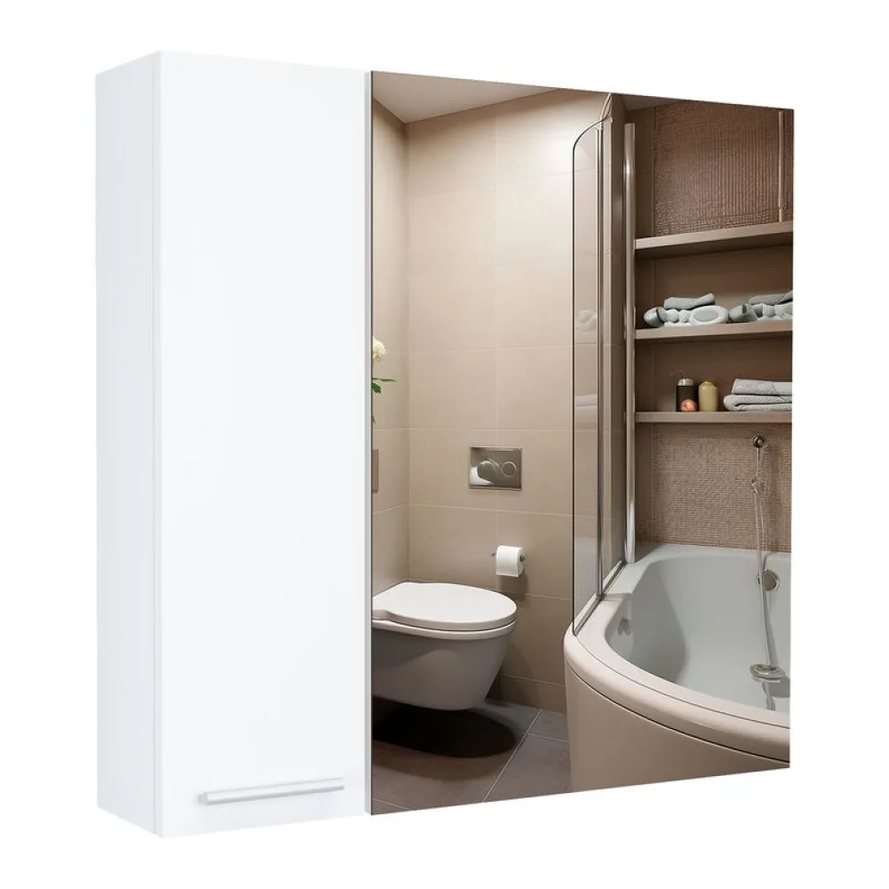 Botiquín Sines 2 Puertas con Espejo Blanco Tuhome