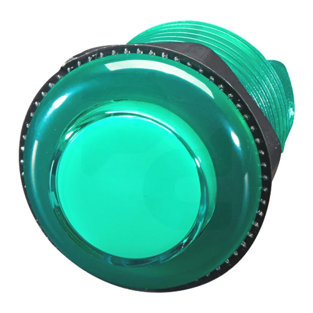 Botón de Arcade Led Trasluciente Verde - 30MM Pcf Oem